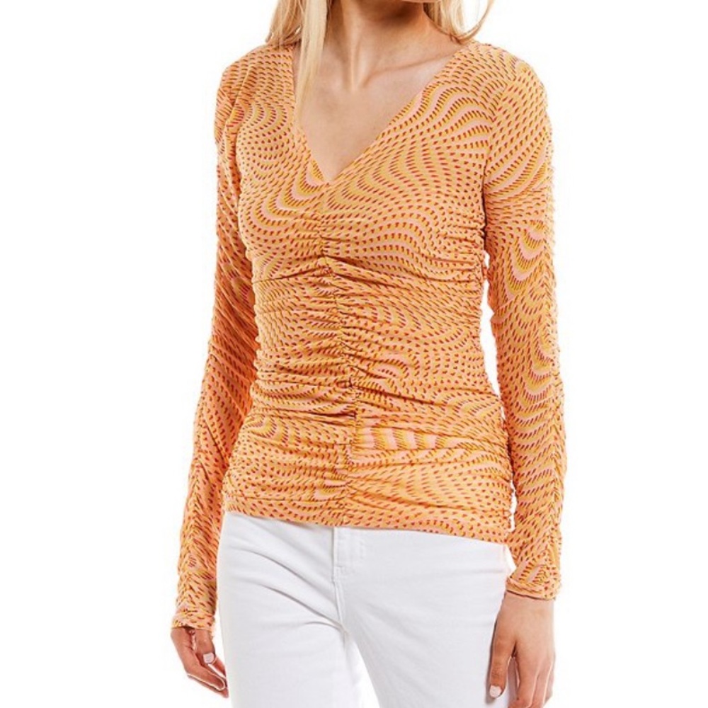 New! Circus NY Minty Knit V-Neck Long Sleeve Top women’s size small